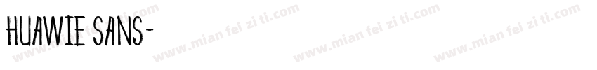 huawie Sans字体转换